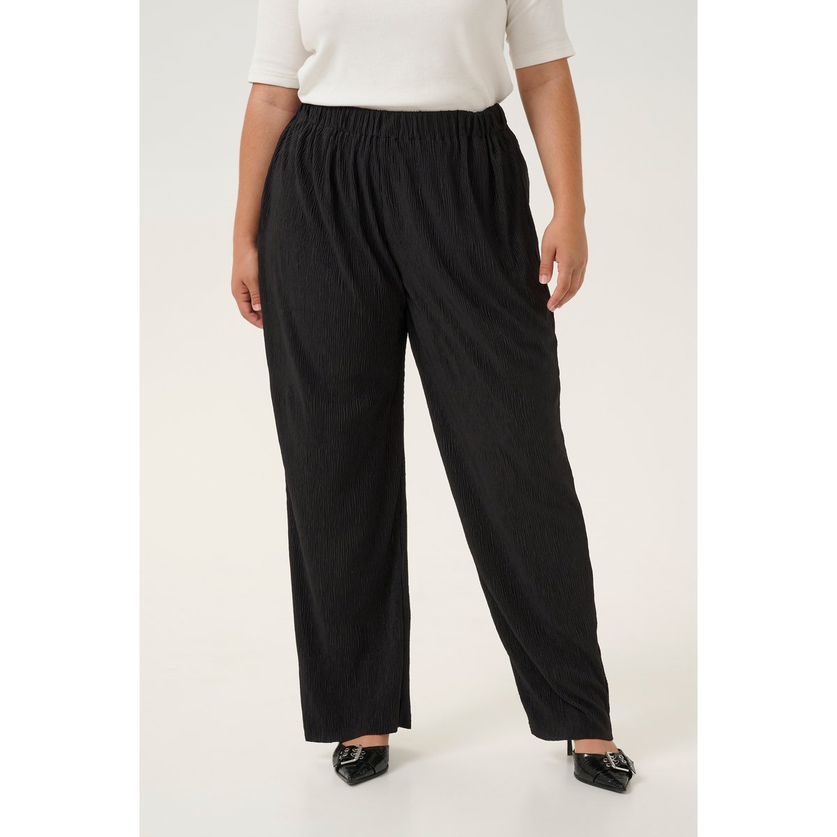 Casual pants noir, KAFFE CURVE