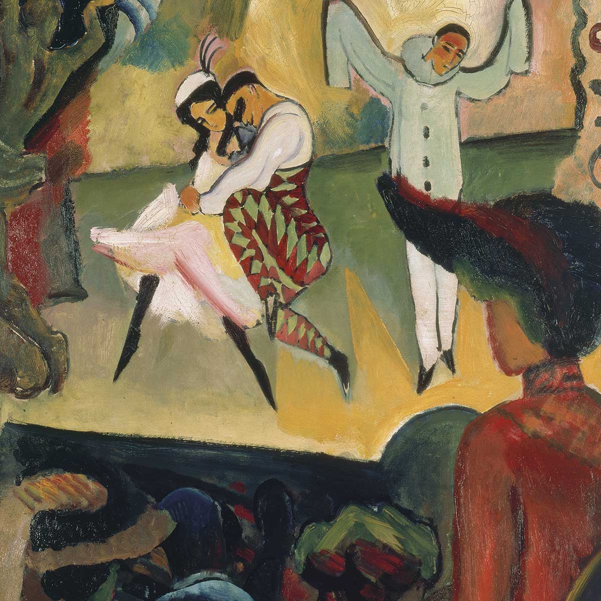 Tableau Le ballet russe par August Macke tableau alu dibond, HEXOA