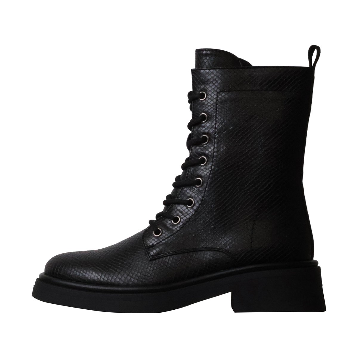 Bottines à Lacets Et Zip serpent, ENZA NUCCI