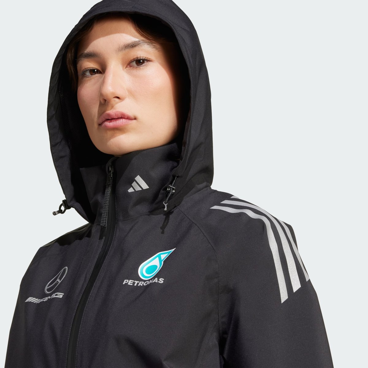 Veste De Pluie De Mécanicien Mercedes - Amg Petronas Formula One Team Veste De Pluie De Mécanicien Mercedes - Amg Petronas Formula One Team black / reflective silver, adidas Performance