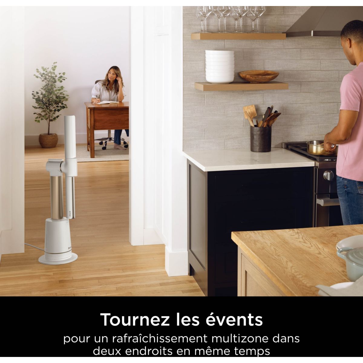 Ventilateur TF200SEUWH couleur unique, SHARK
