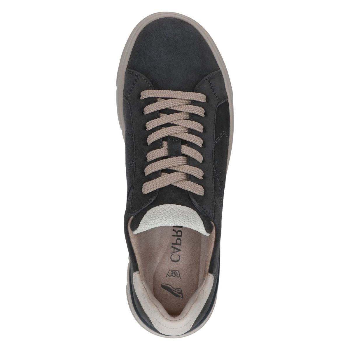 Basket en cuir gris clair, CAPRICE