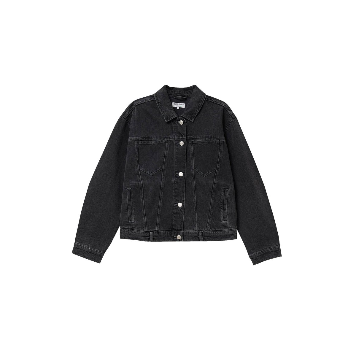 Veste oversize en jean denim gris, BONOBO