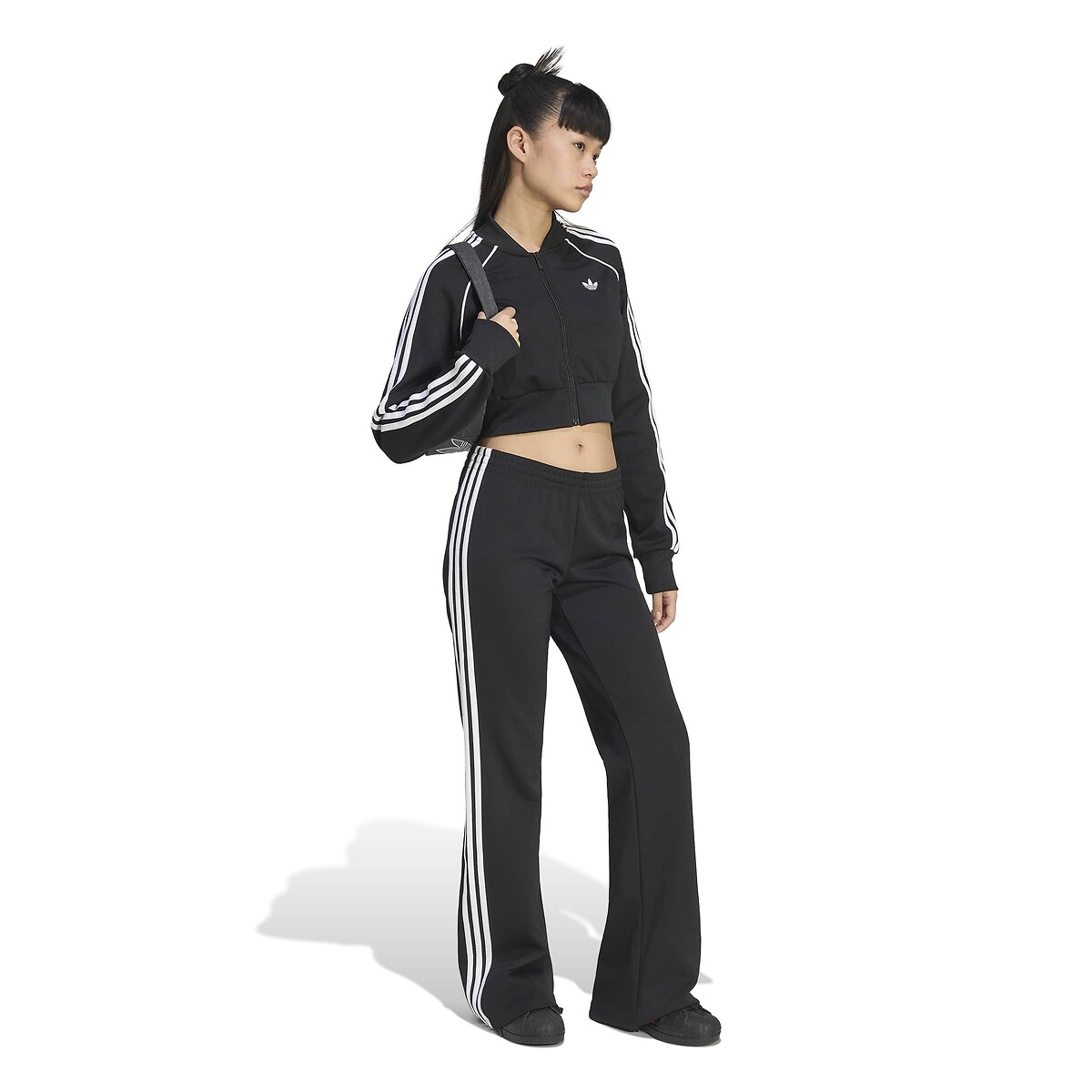 Pantalon de survêtement large 3 stripes noir, adidas Originals