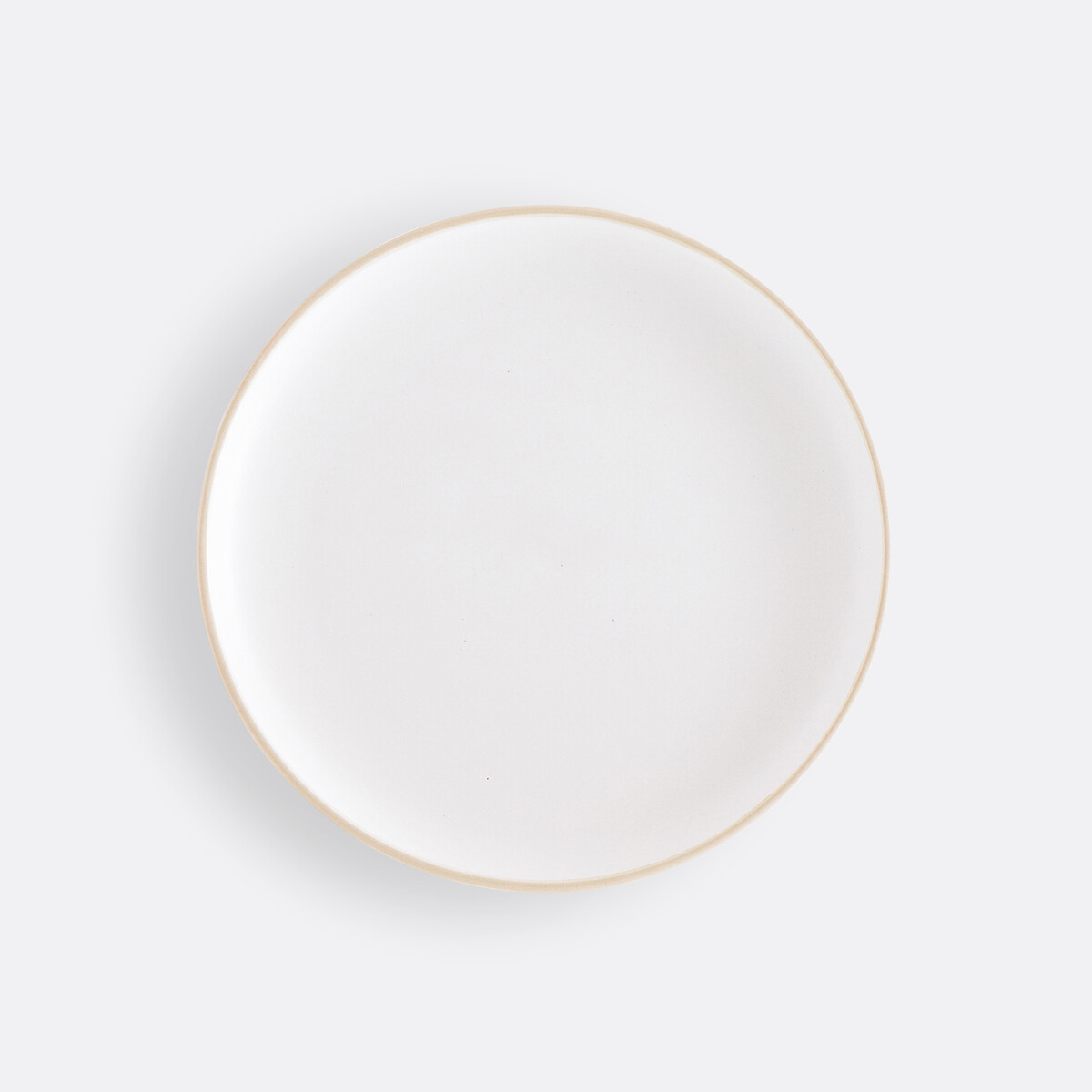 Lot de 6 assiettes à dessert, grès mat, Nordik ecru, LA REDOUTE INTERIEURS