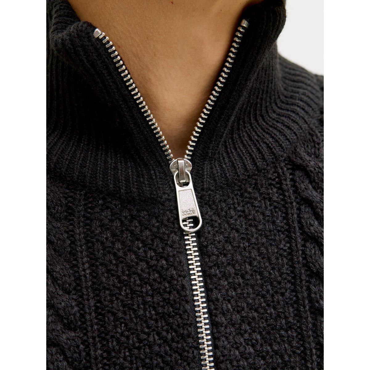 Sweat À Mi-Fermeture Éclair noire - black, JACK & JONES