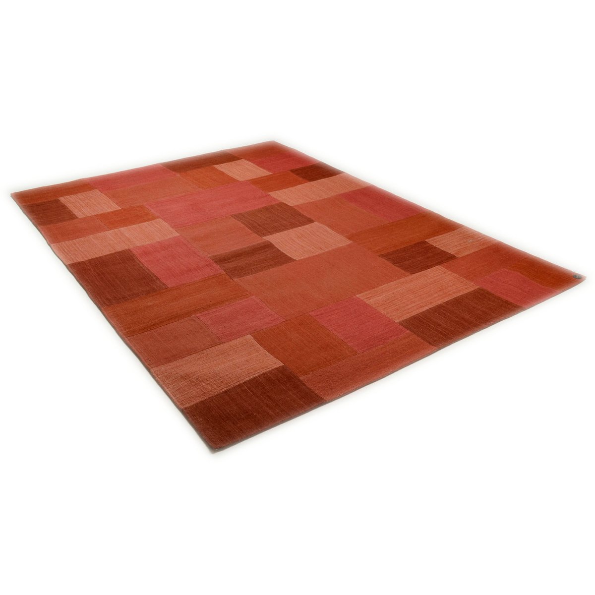 Tapis Smooth Comfort Diamond tissé main rouge, TOM TAILOR