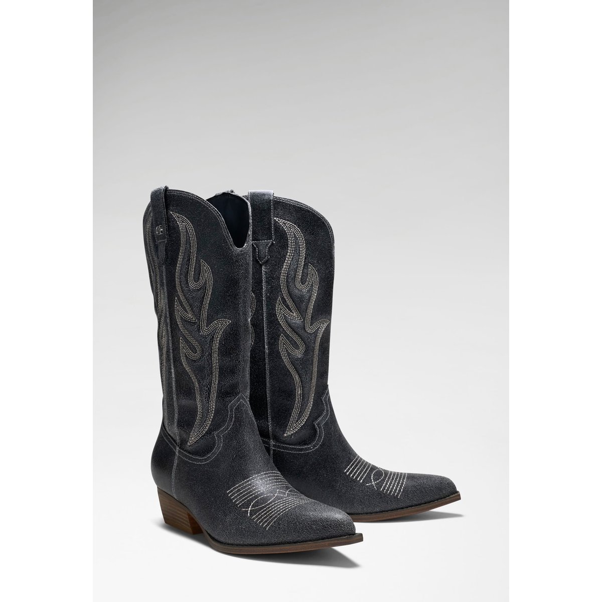 Bottes Camperos En Daim Largena noir, GUESS