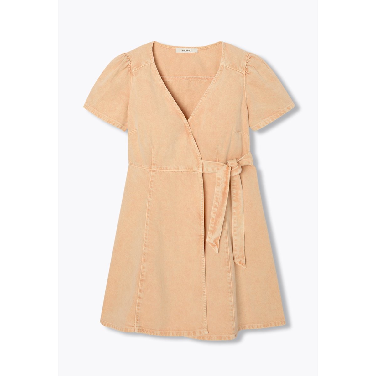 Robe courte portefeuille abricot, PROMOD