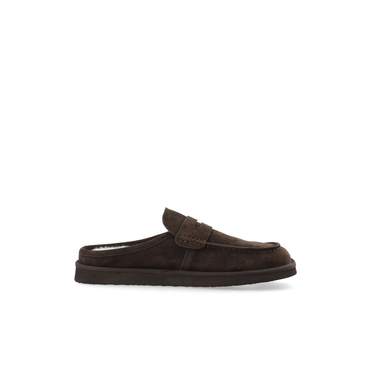 Mocassins Mules marron - darkbrown1, BIANCO
