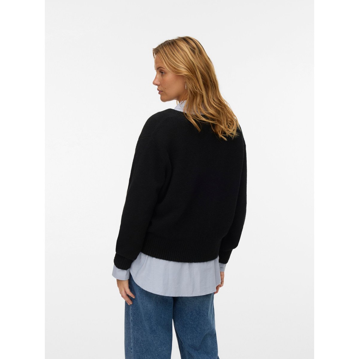 Pull En Maille black 1, VERO MODA