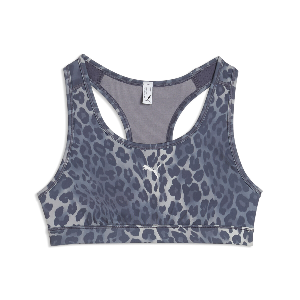 Sujetador top de deporte, estampado estampado animal, PUMA