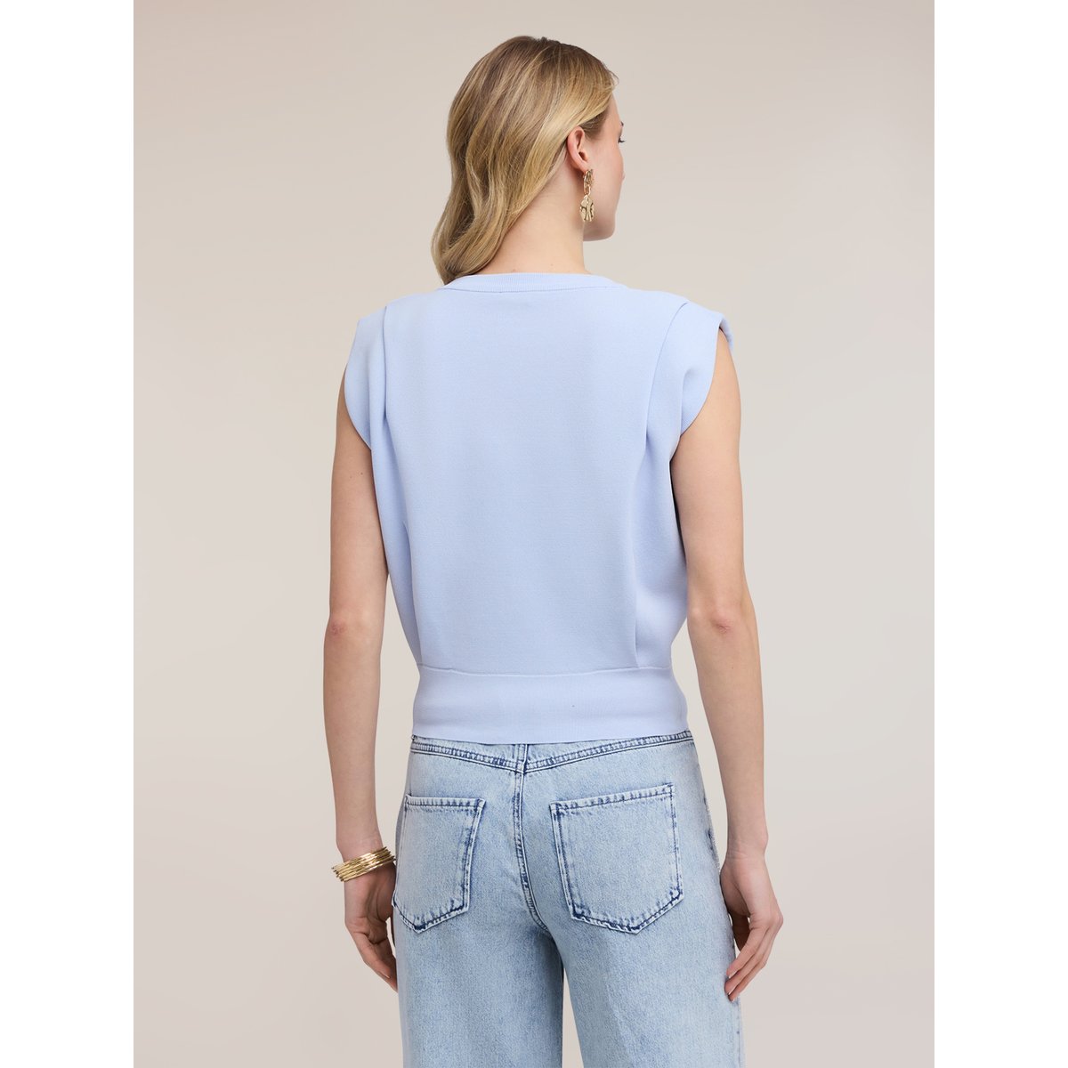 Pull court à bretelles light - blue, MOTIVI