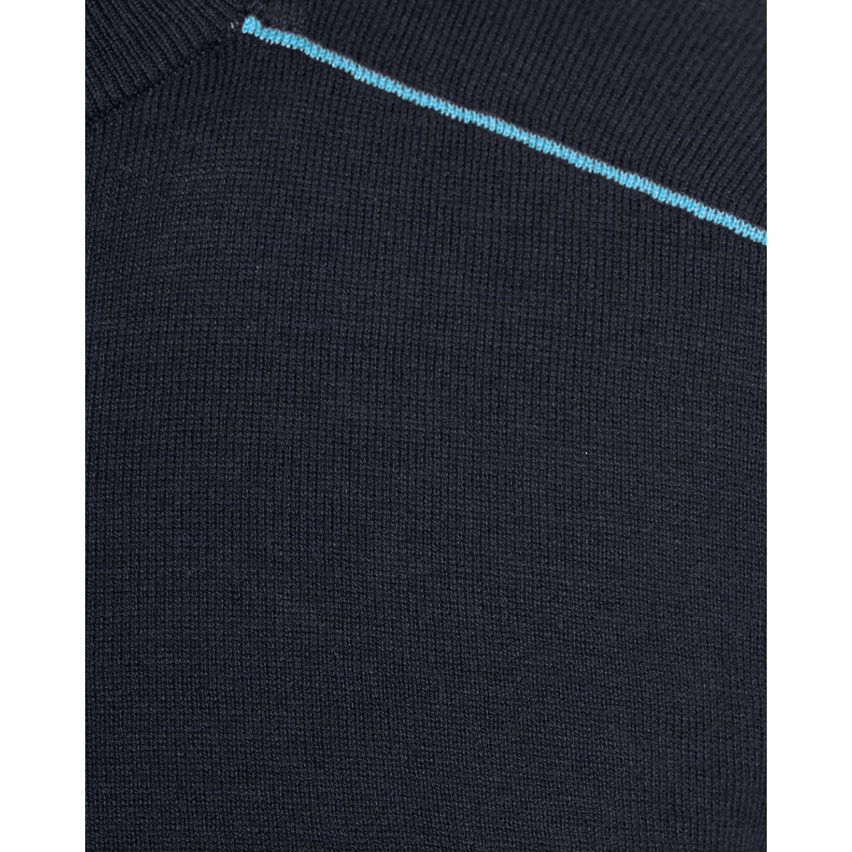 Pull camionneur à liserés zippé bleu foncé marine, LYLE & SCOTT