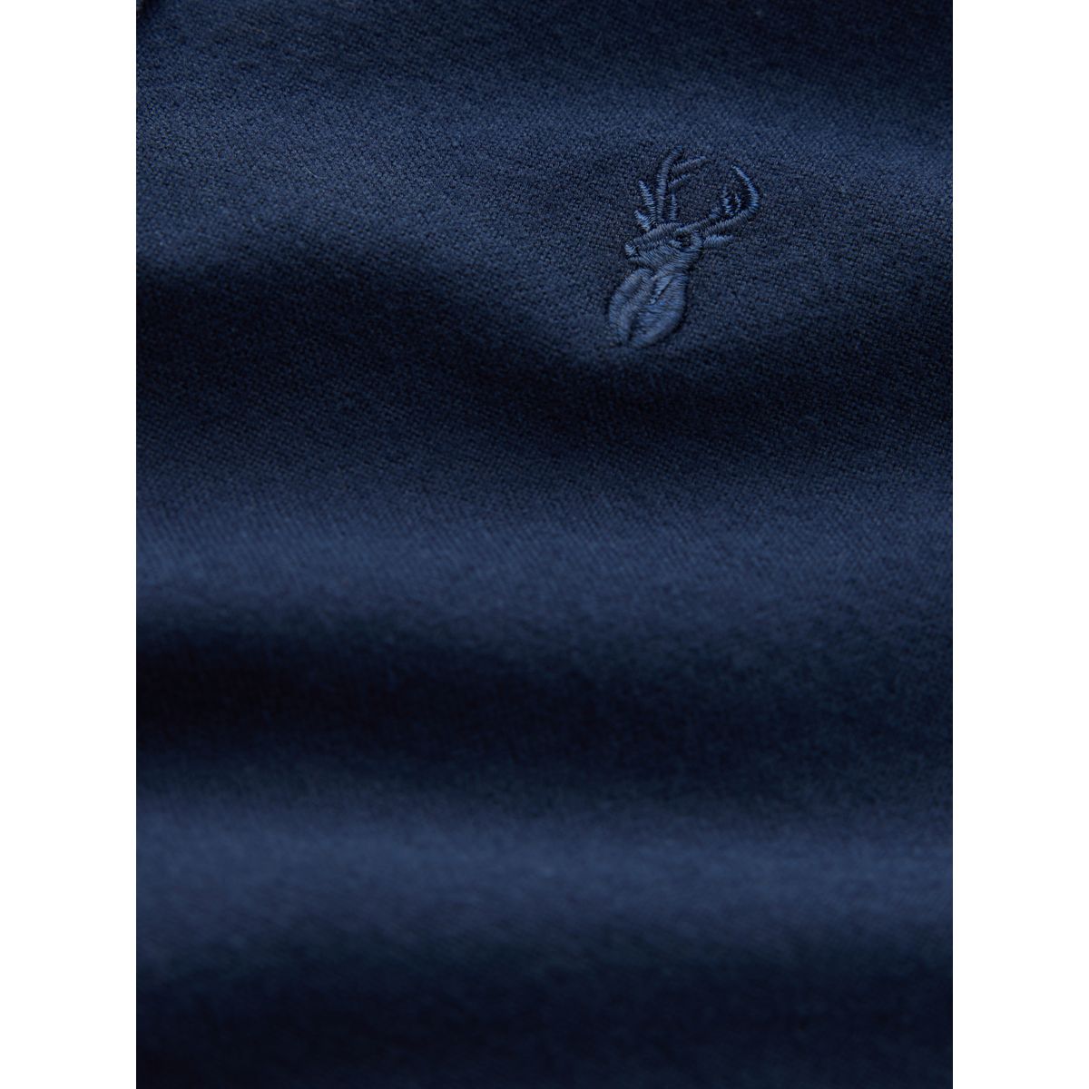 Chemise oxford à manches longues brossée bleu marine, NEXT