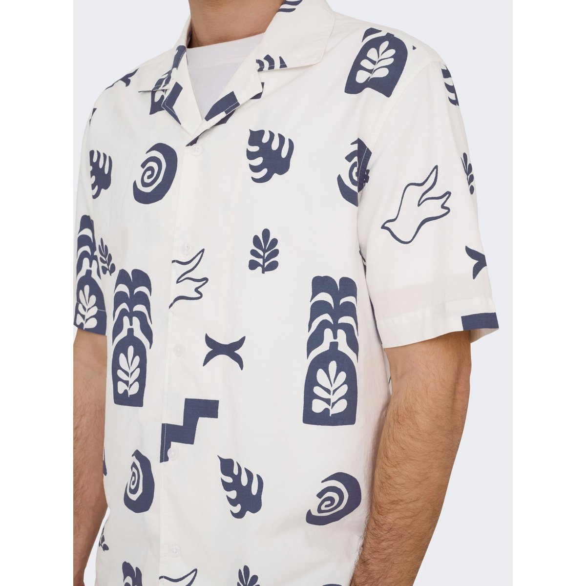 Chemise De Vacances egret, ONLY & SONS