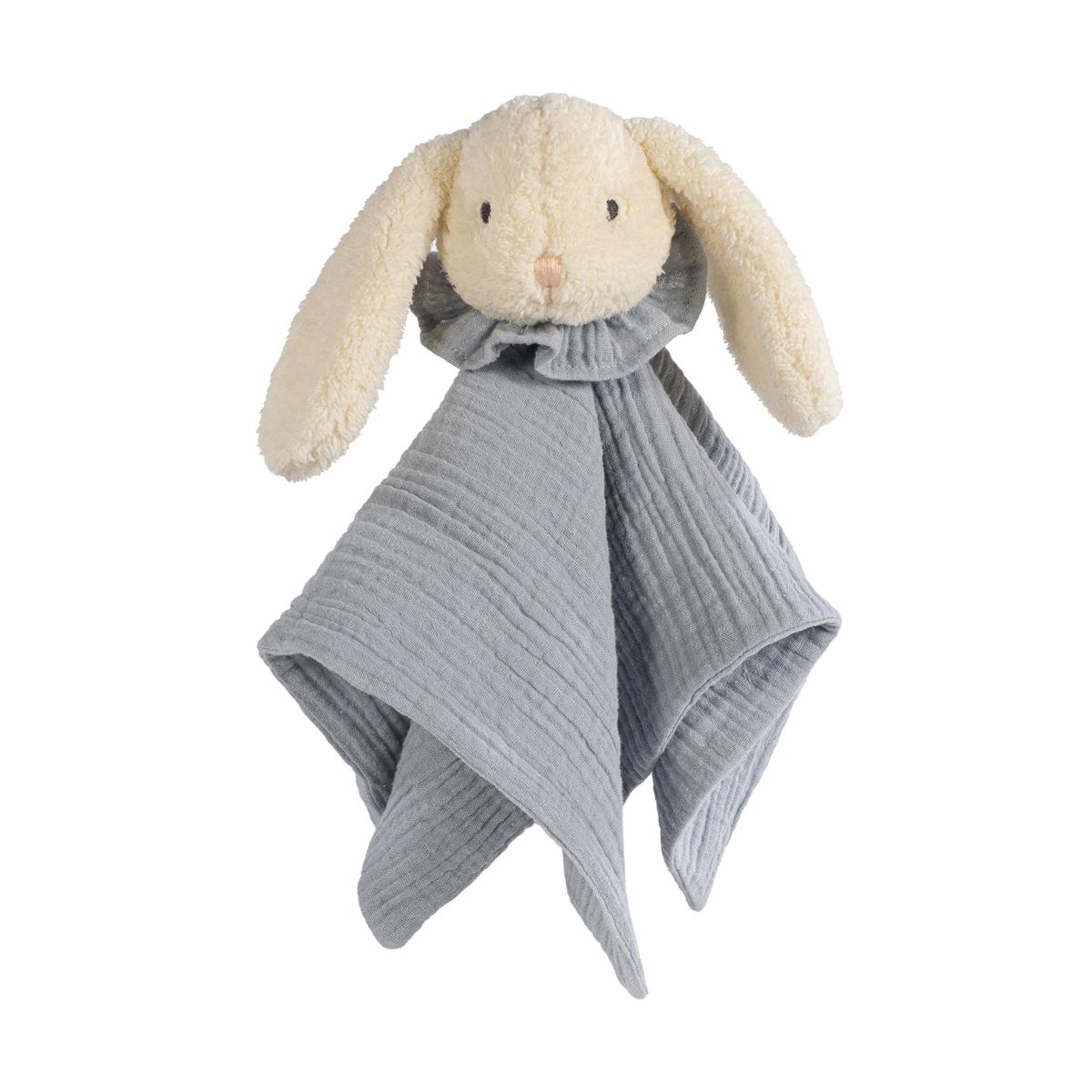 Doudou plat sable, bleu, noir, WALKING MUM