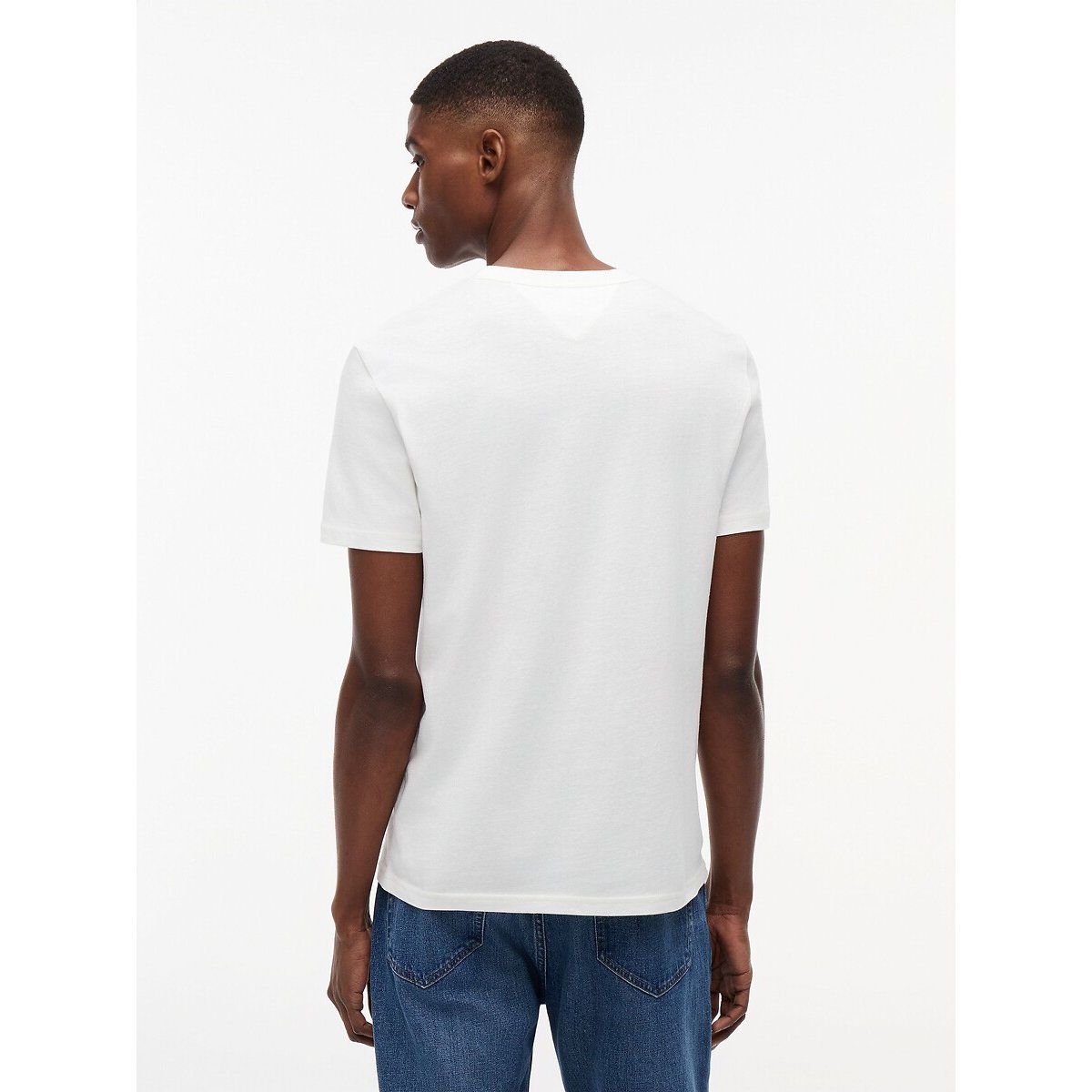 Pack of 2 Short Sleeve Slim Fit T-Shirts ecru + blue, TOMMY JEANS