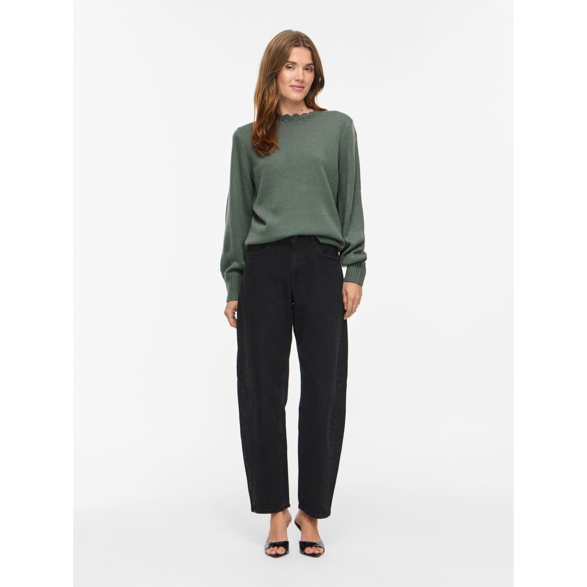 Pull En Maille vert - laurel wreath1, VILA