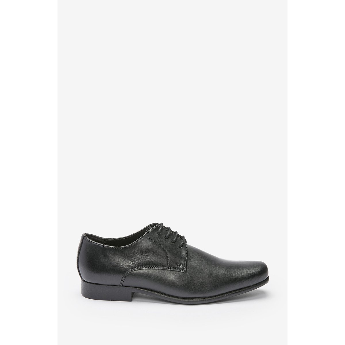 Chaussures En Cuir À Lacets noir, NEXT