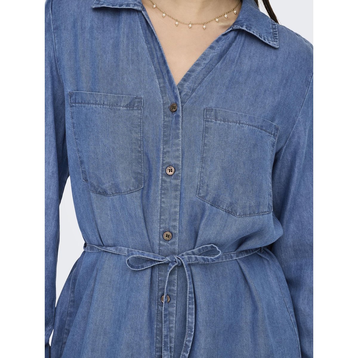 Robe Chemise medium blue denim, ONLY