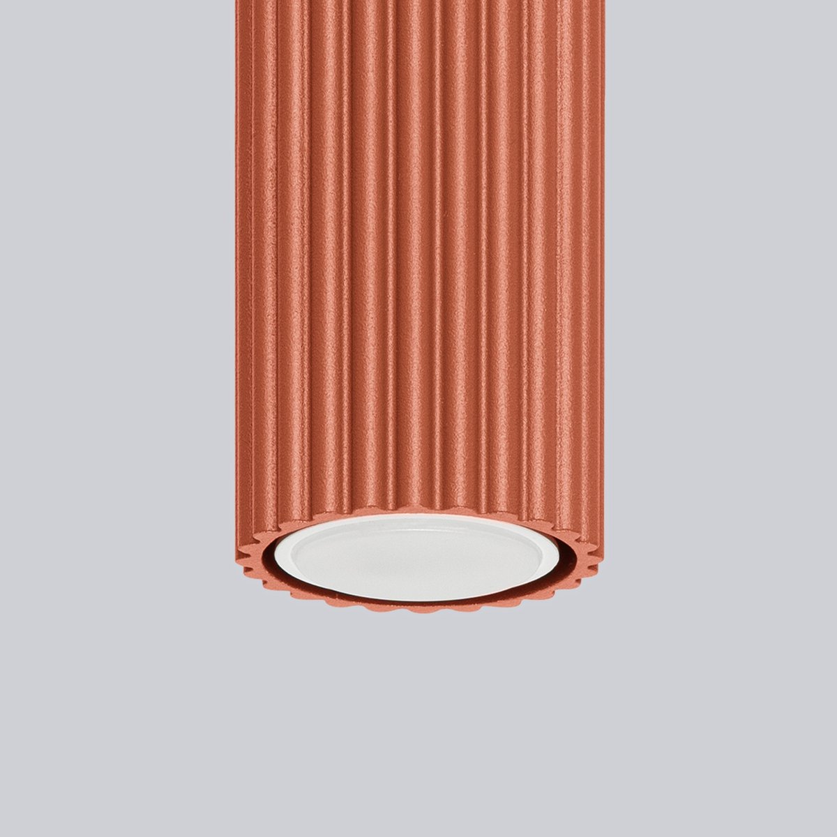 Plafonnier Aluminium Ocre Rouge GU10 1 Karbon 60 rouge, EDEN