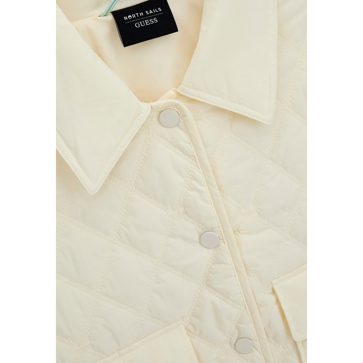Veste Courte Matelassée blanc, GUESS