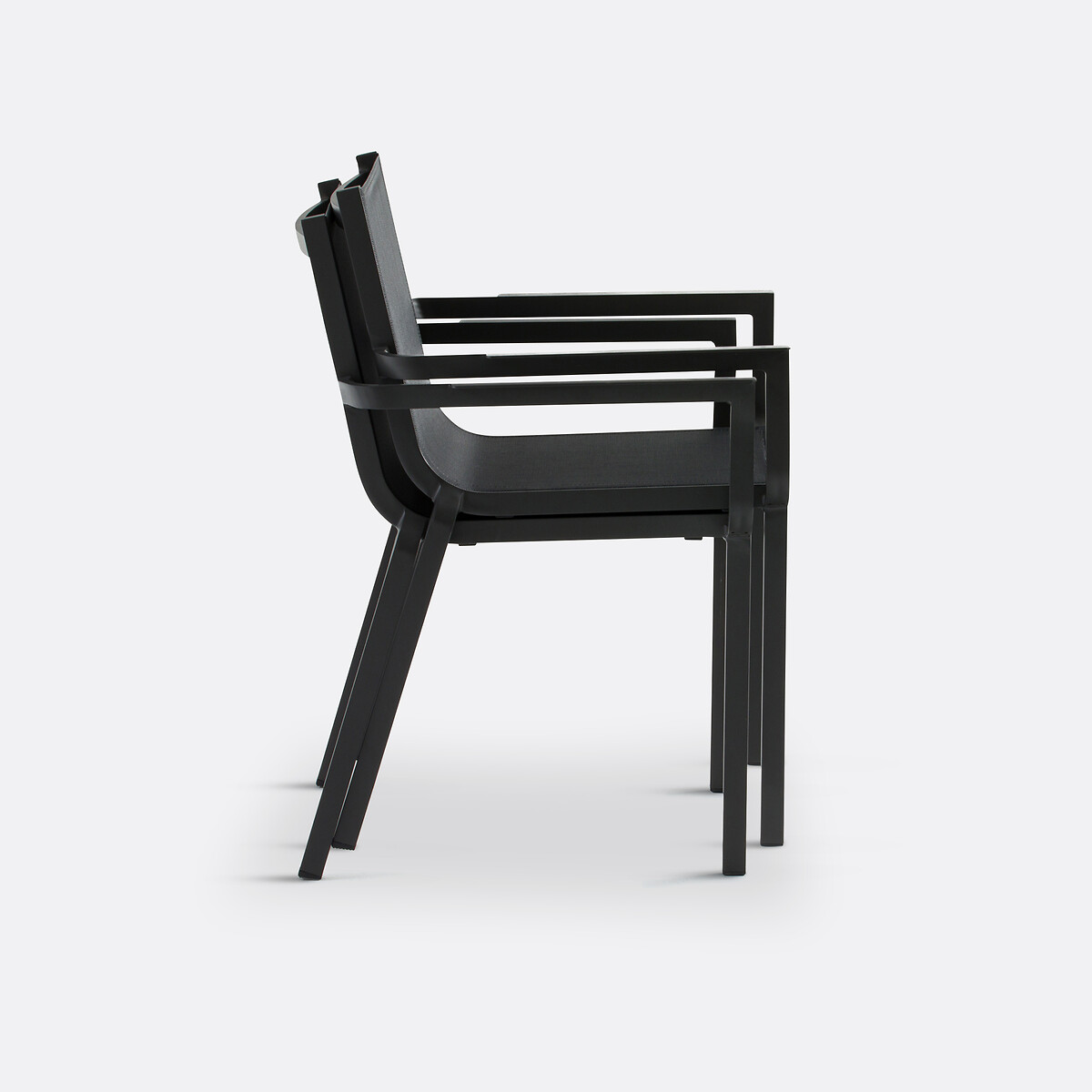 Lot de 2 fauteuils de jardin, aluminium ZORY anthracite, LA REDOUTE INTERIEURS