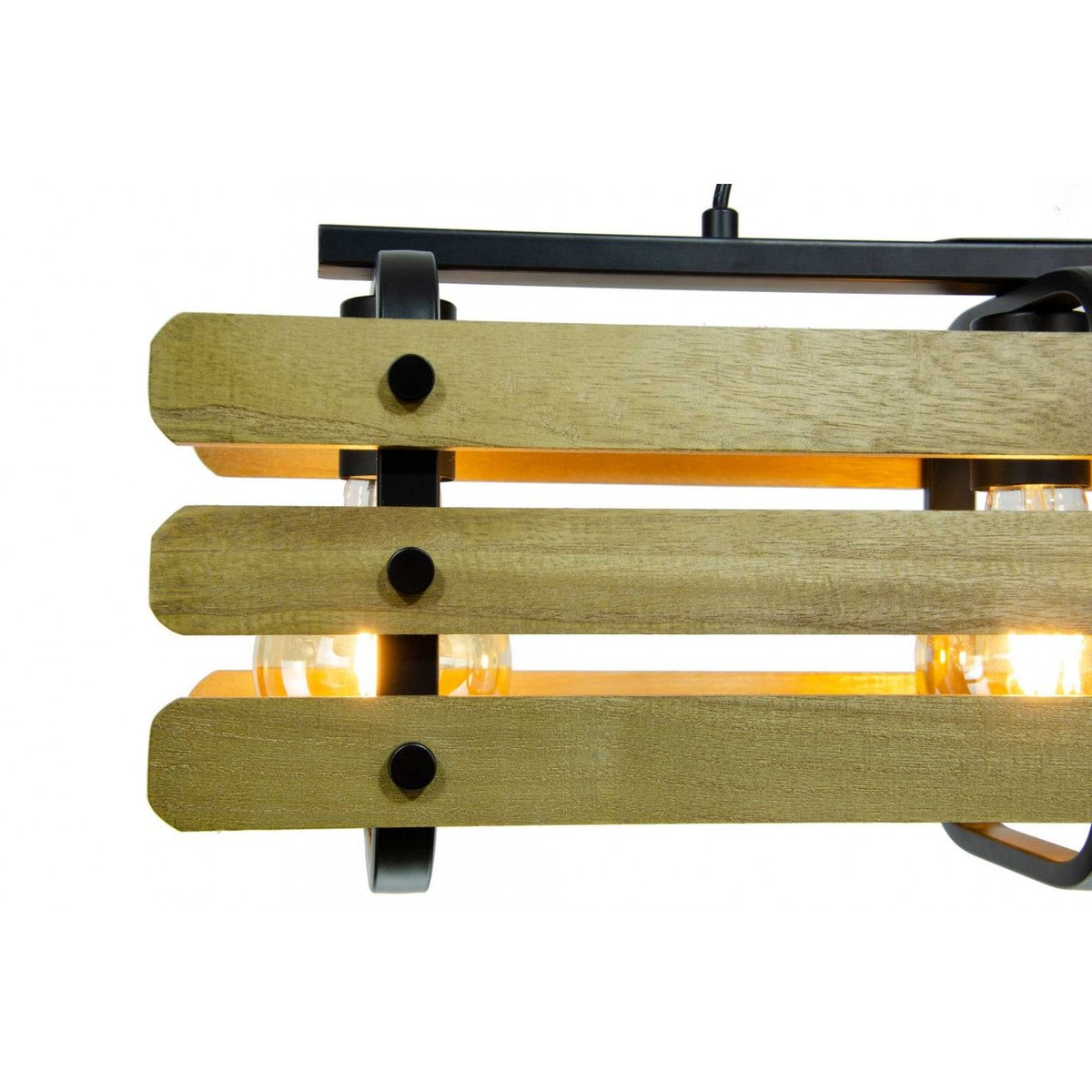 Suspension en métal et bois de hêtre, CHABANON naturel, C-CREATION