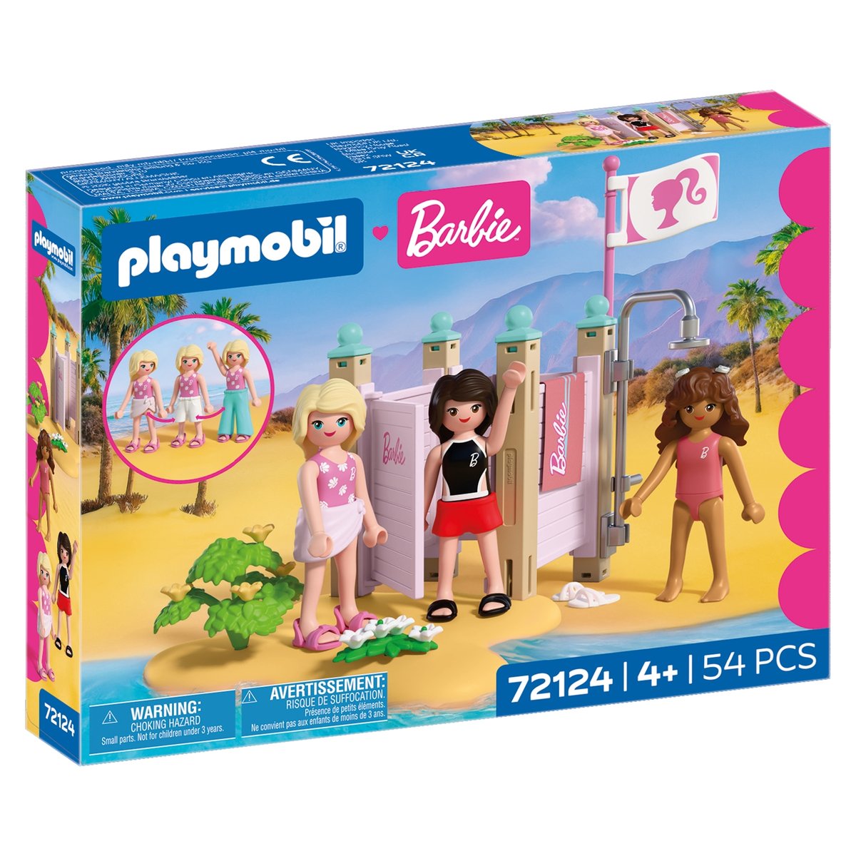 Cabine de plage multicolore, PLAYMOBIL