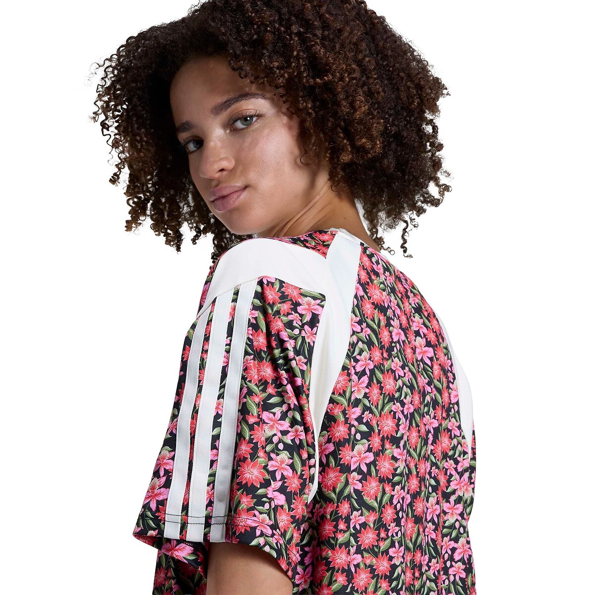 T-shirt manches courtes, imprimé fleuri FARM RIO imprimé fleuri, ADIDAS SPORTSWEAR