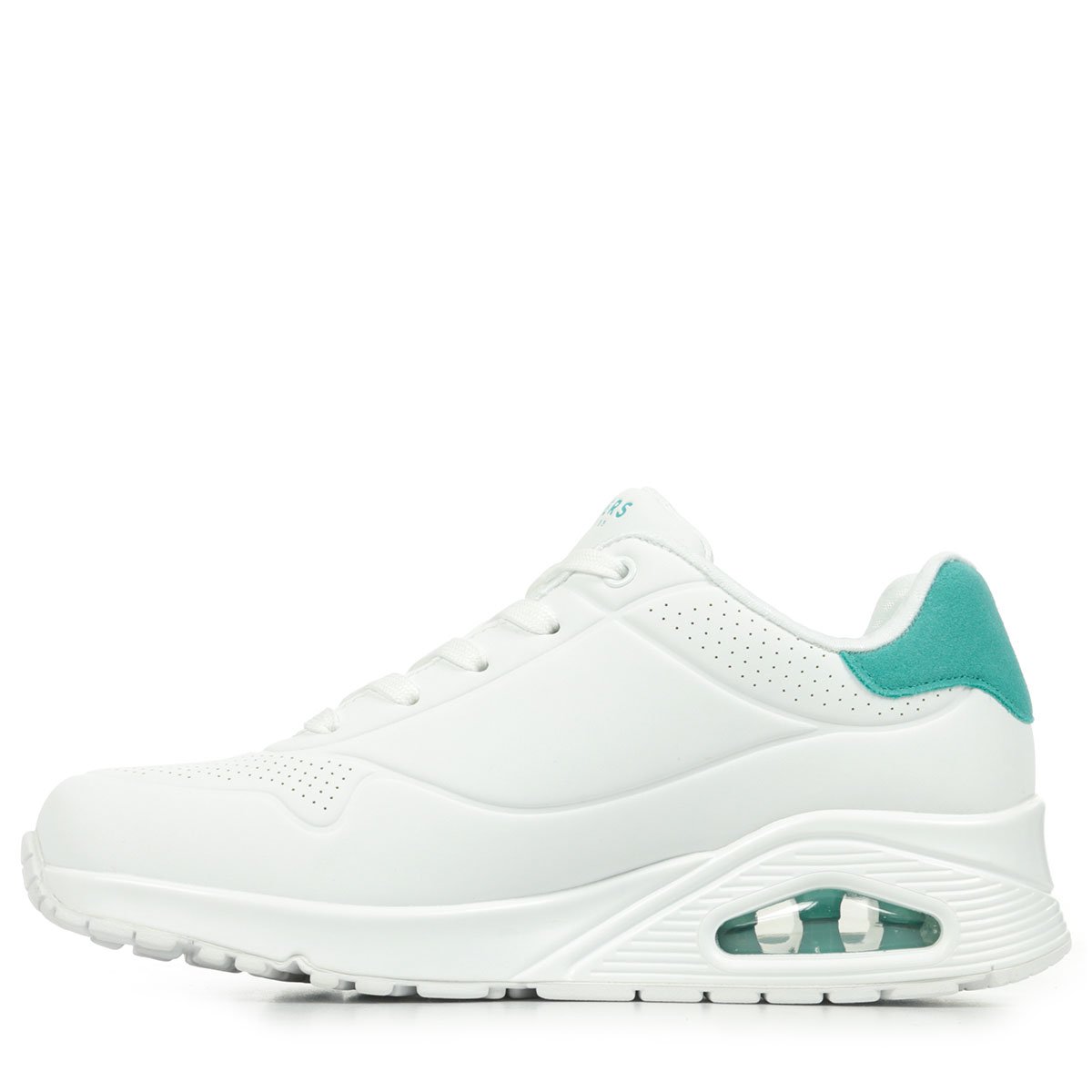 Basket à Lacets Pop Back white mint, SKECHERS