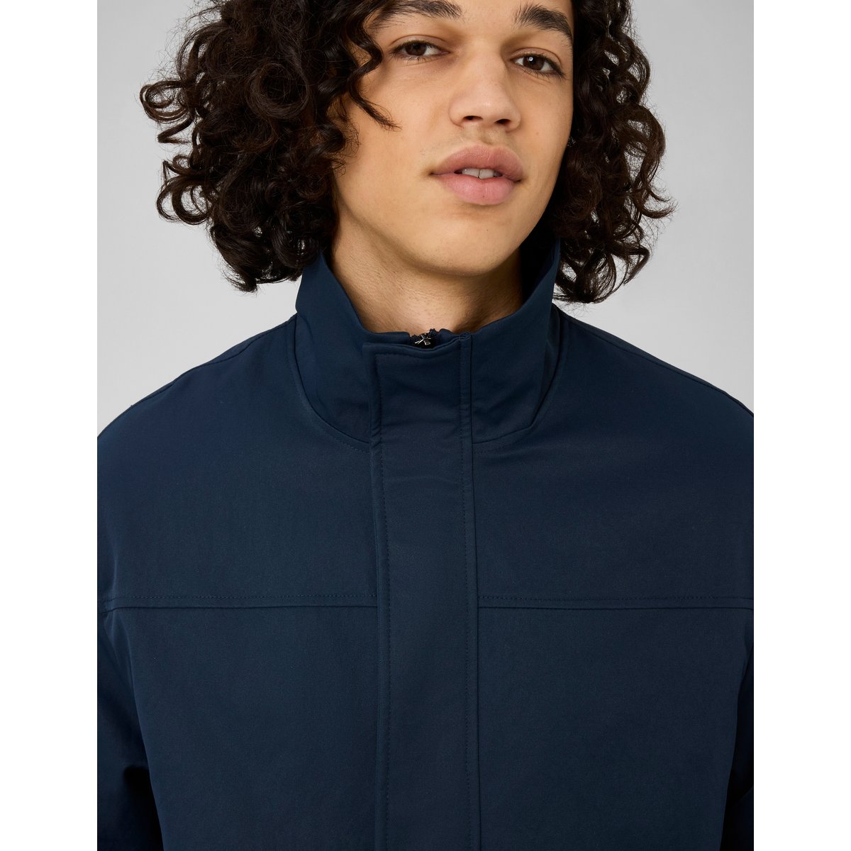 Veste zippée légère bleu foncé, BZB