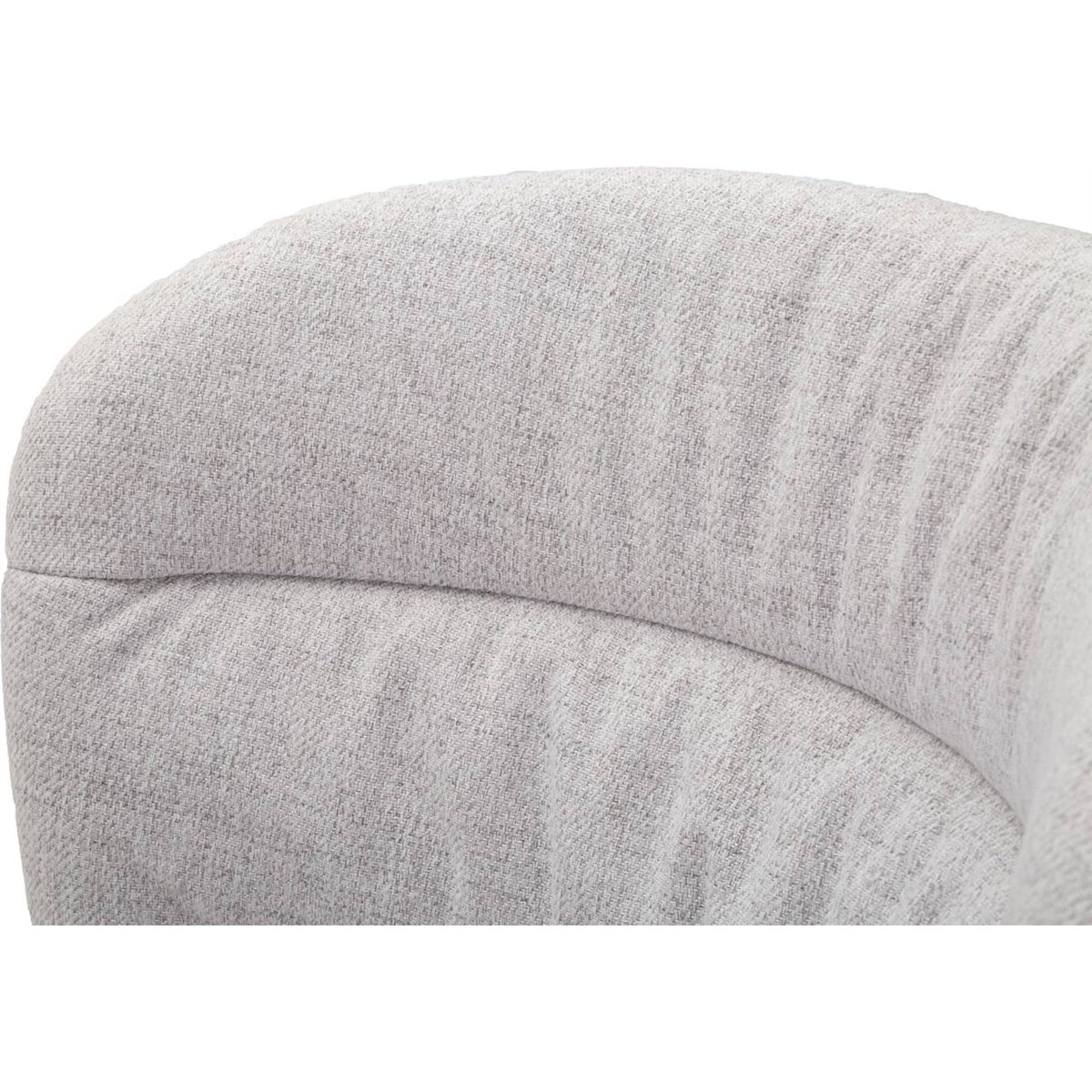 Chaise rembourrée esprit seventies lot de 2 GLAM gris et noir, RECOLLECTION