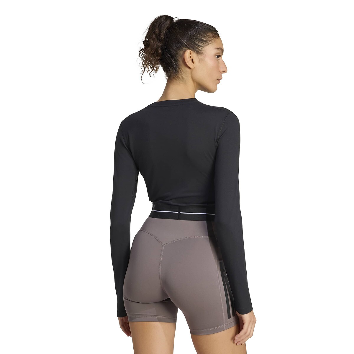 T-shirt de sport court, manches longues, ESSENTIALS noir, adidas Performance
