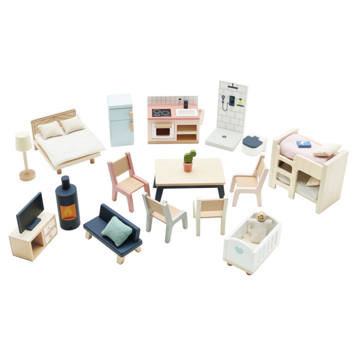 Meubles pour maison de poupées beige, LE TOY VAN