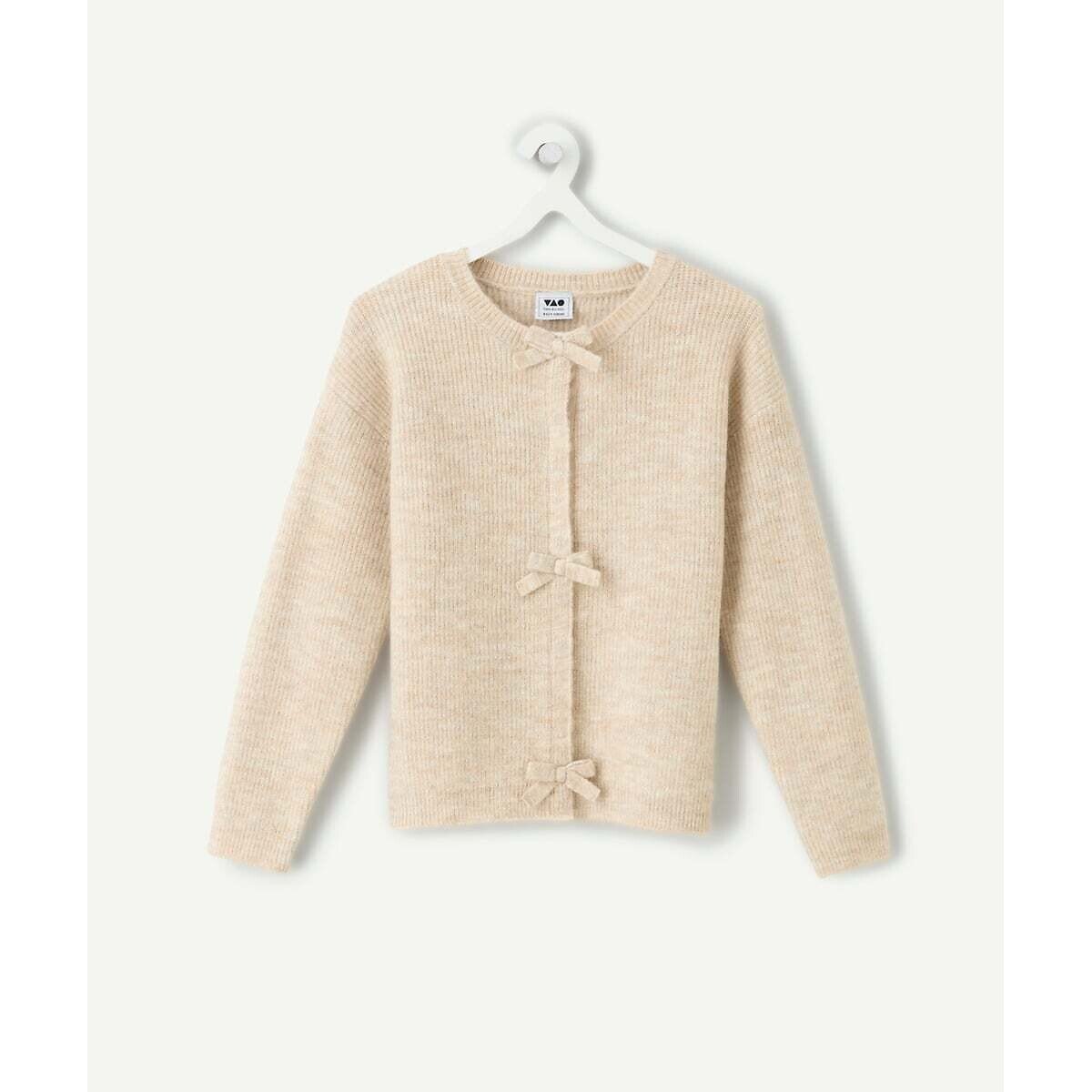Gilet avec nœuds beige, TAPE A L'OEIL