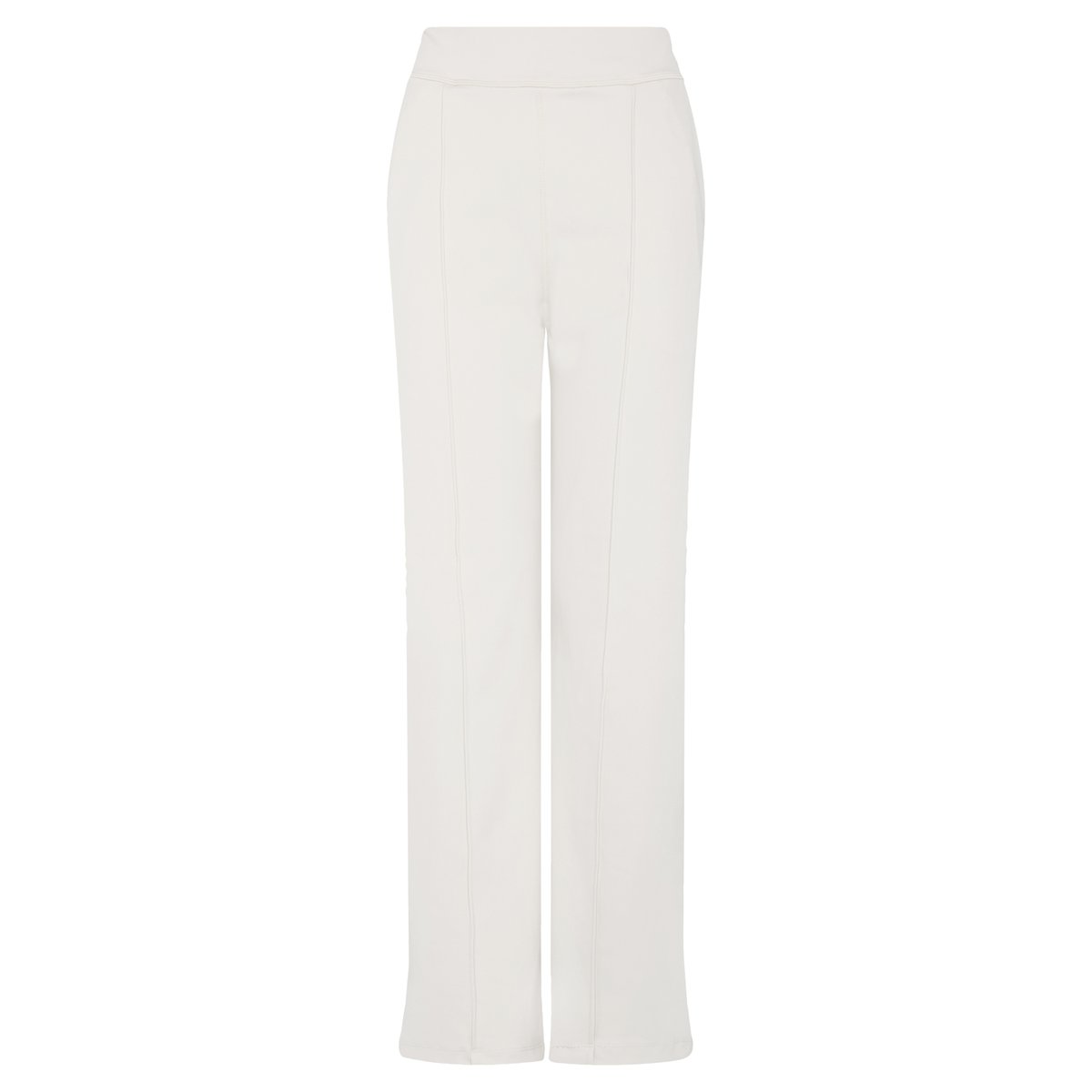 Pantalon de sport femme Lua Polo Jambe large avec poches blanc ivoire chaud, BORN