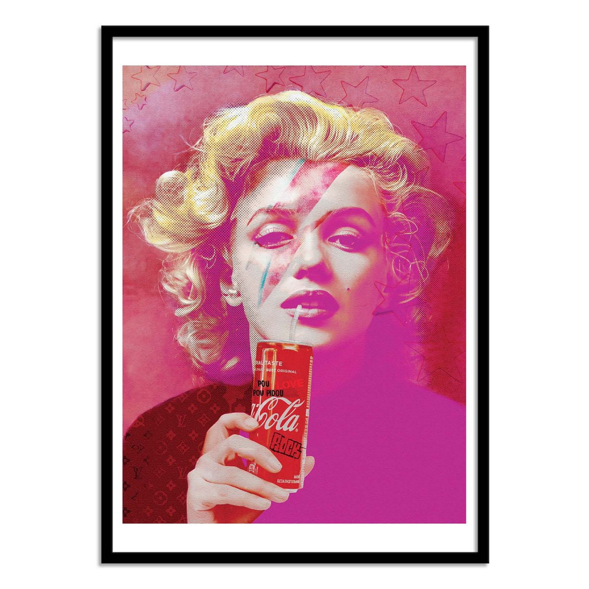 Affiche d'art - Marylin Version 3 - Mr Pablo Costa rose, WALL EDITIONS