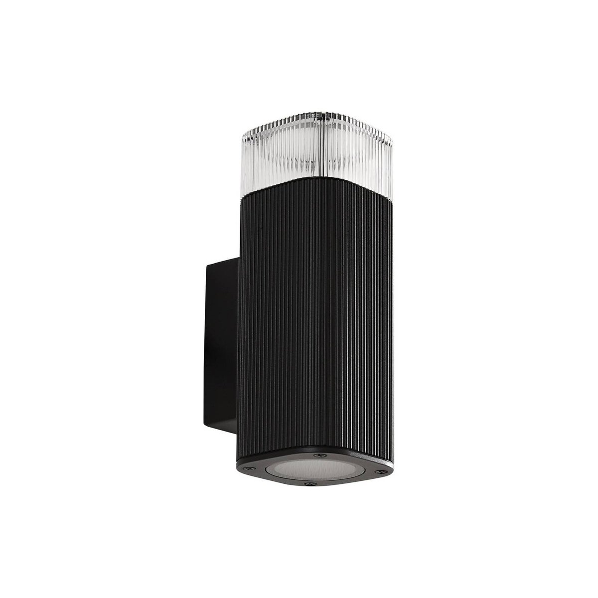 Applique extérieure en métal moderne, Halvar noir, LINDBY