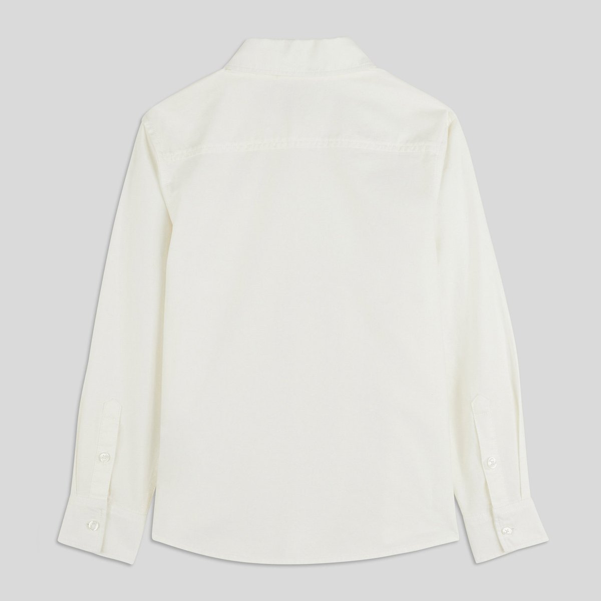 Chemise Oxford manches longues blanc, MONOPRIX