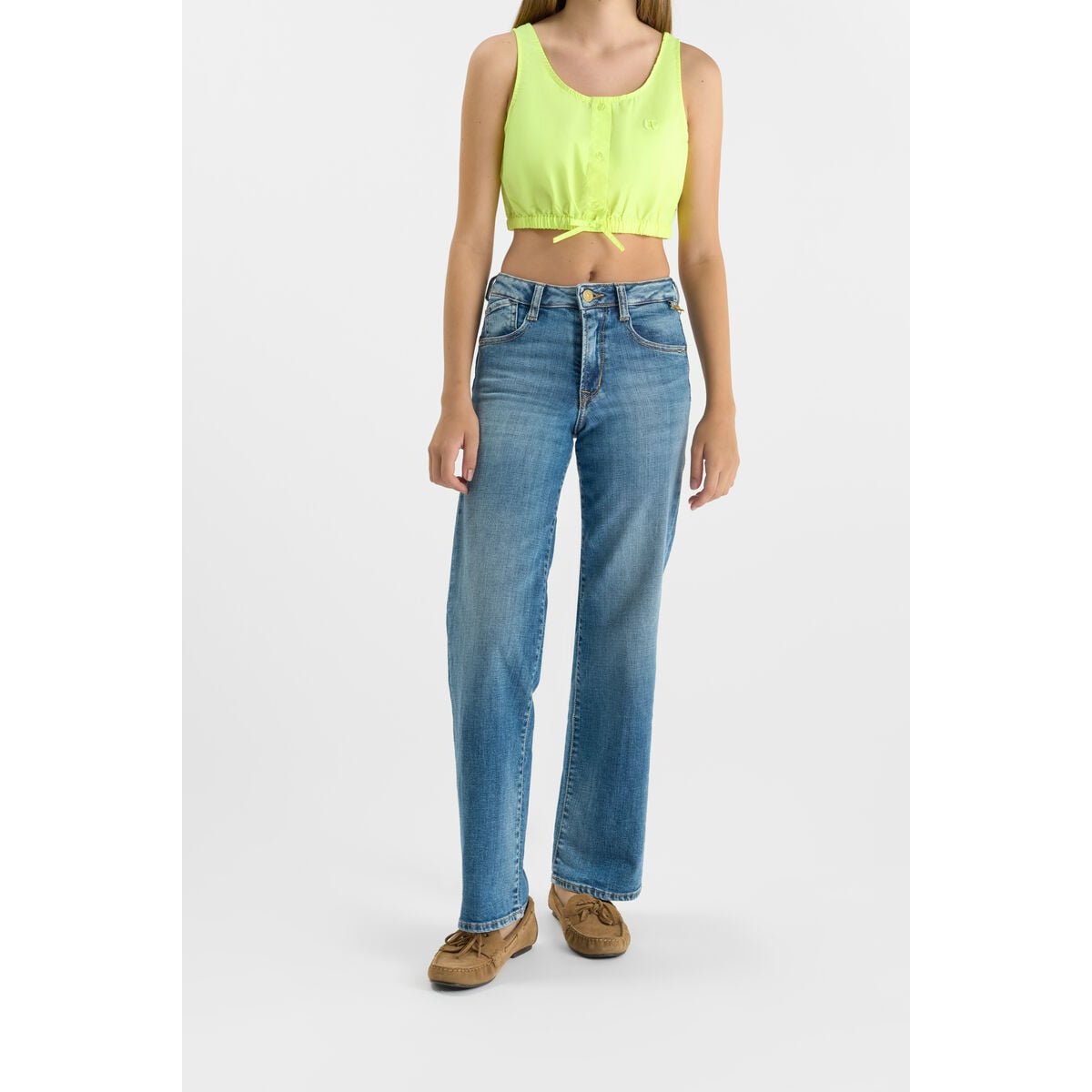 Jeans loose, large PULPH 22, longueur 34 blue, LE TEMPS DES CERISES