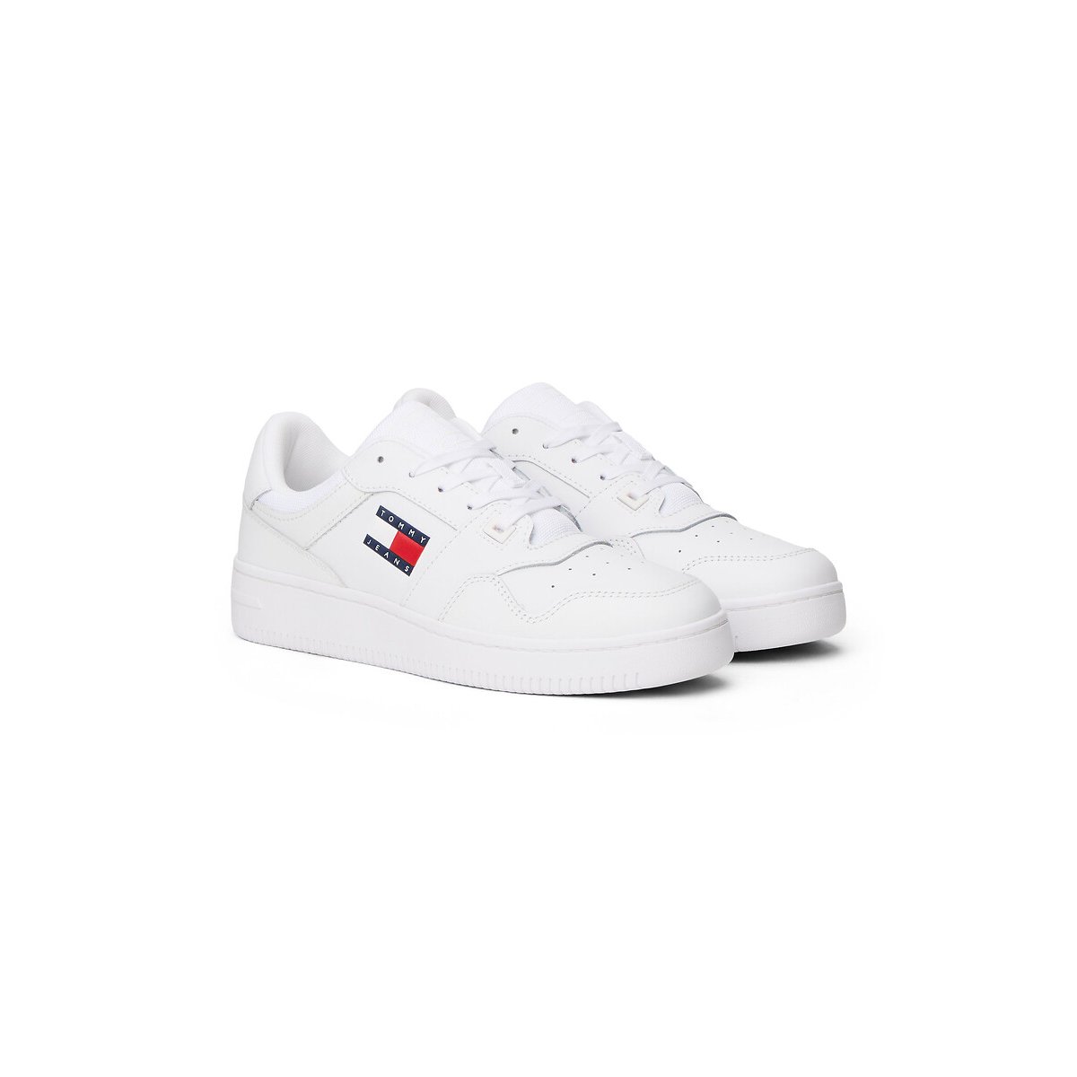 Baskets en cuir Retro blanc, TOMMY JEANS
