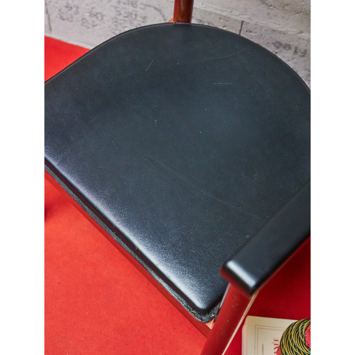 Fauteuil scandinave en bois Jakob N°1275 - Bon état bois foncé, DEBONGOUT