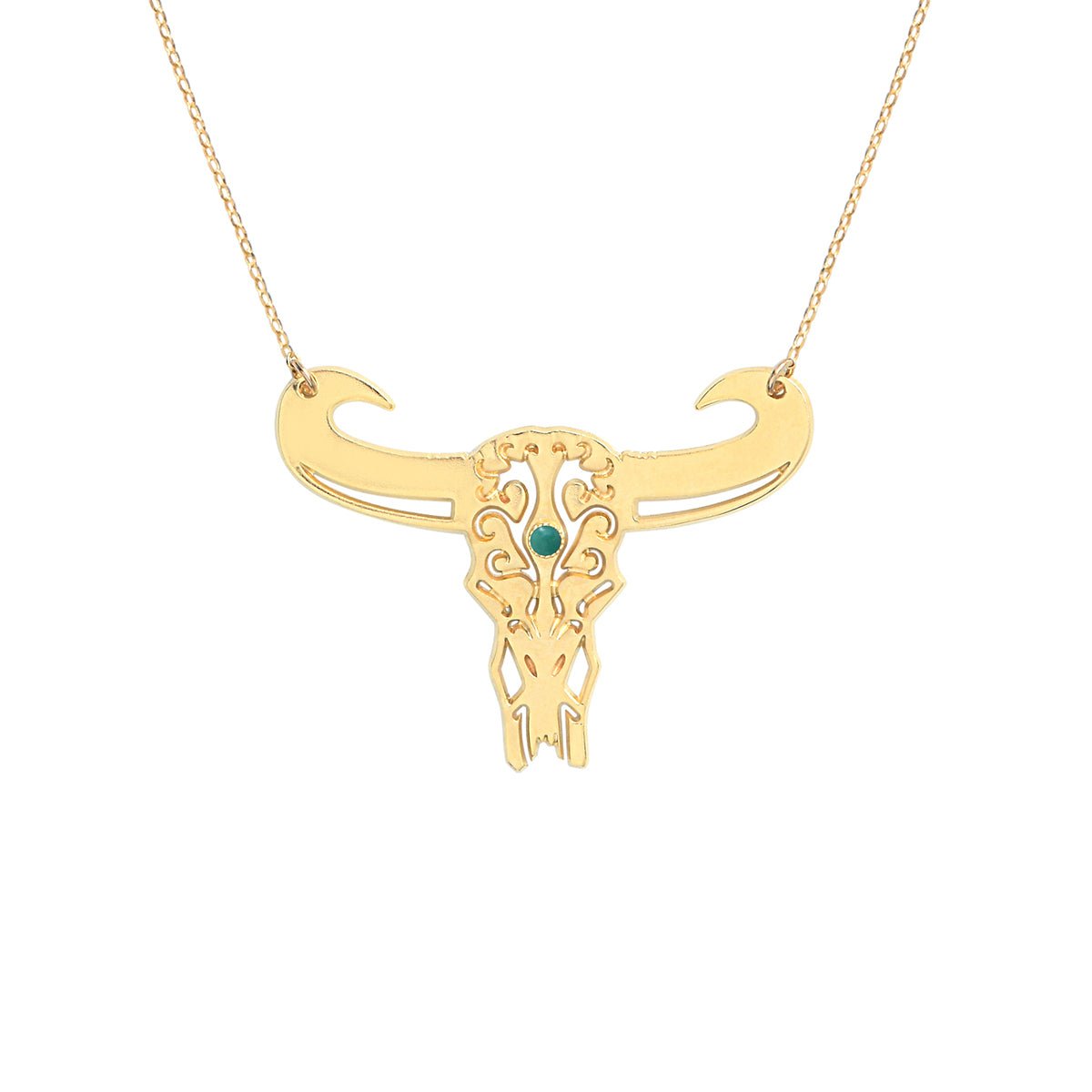 Collier tatoo buffle petit modele turquoise bleu, CAROLINE NAJMAN