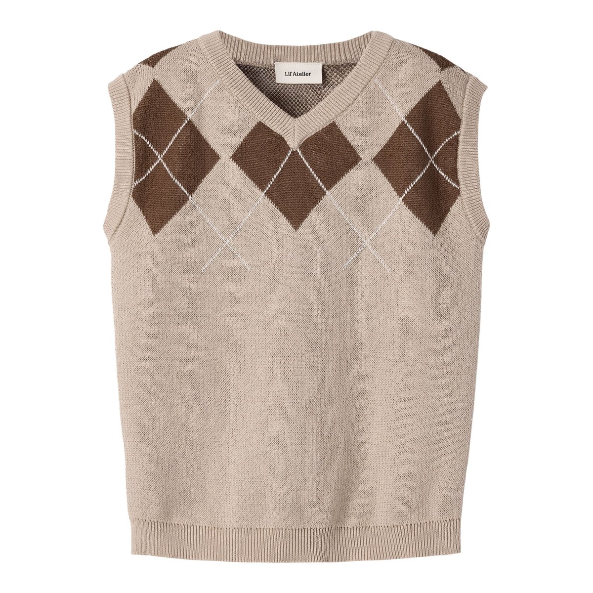Gilet Tricoté gris - white pepper1, NAME IT