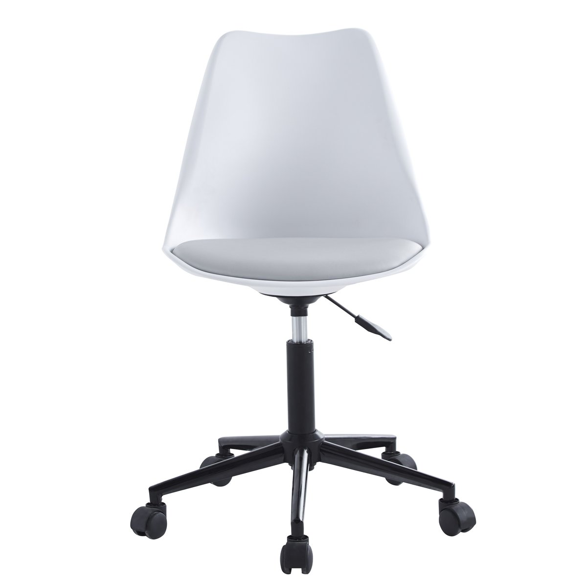 Chaise de bureau style scandinave, OFFESBJERG blanc, NORDLYS