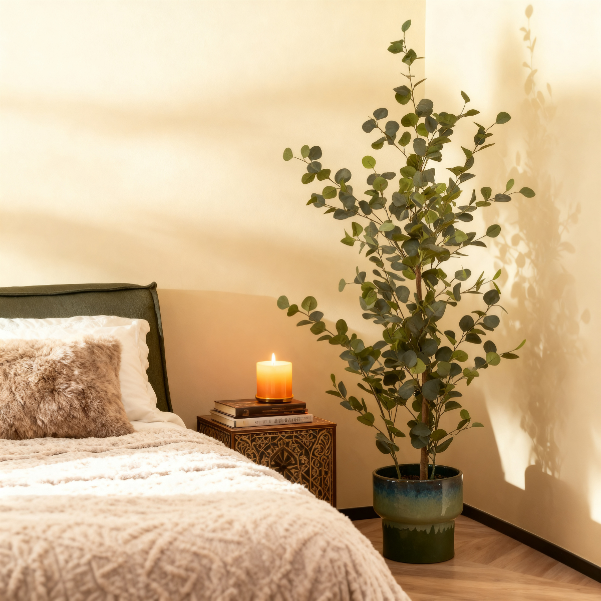 Plante artificielle EUCALYPTUS vert, MICA DECORATIONS