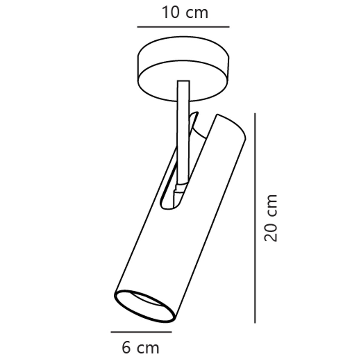 Plafonnier spot rond en métal, MIB 6 blanc, DESIGN FOR THE PEOPLE