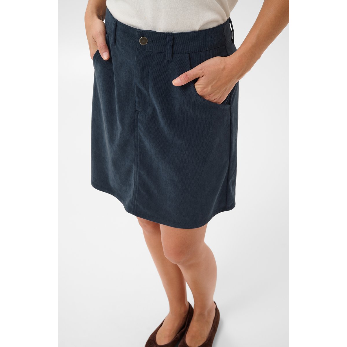 Jupe casual bleu midnight marine cc, KAFFE